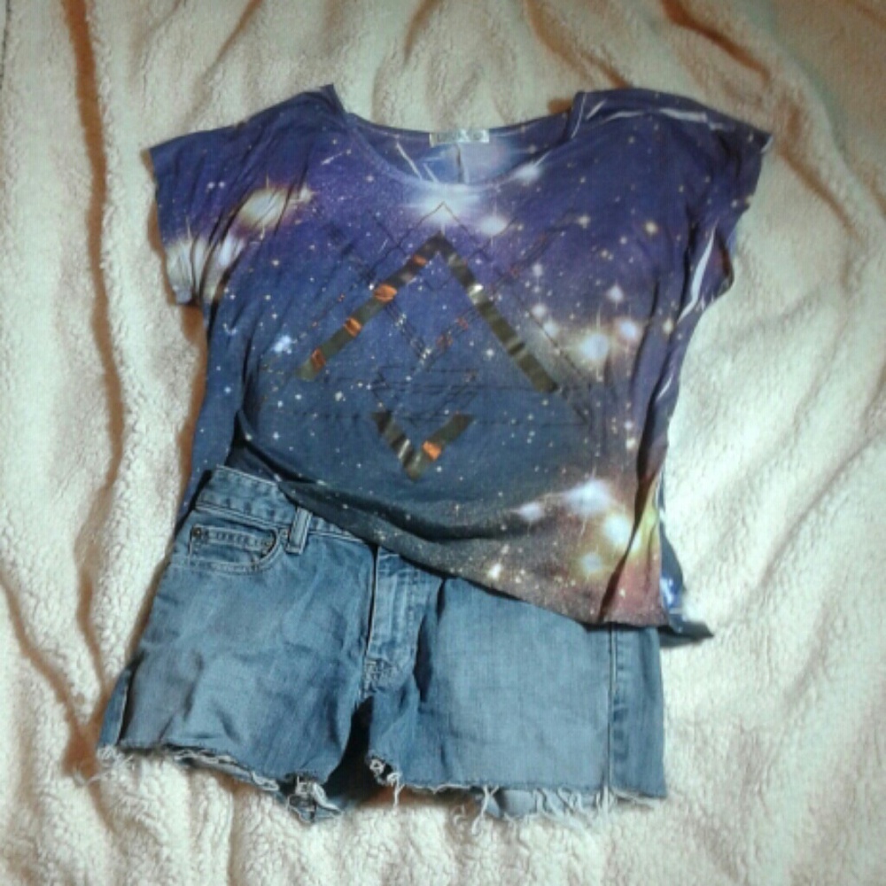 Galaxy Print Top